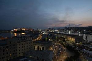 Genoa Night view from Panoramic Wheel photo