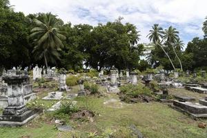 La Digue Seychelles island cemetery photo