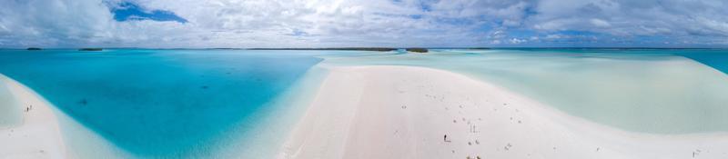 Aitutaki Polynesia Cook Island aerial view photo