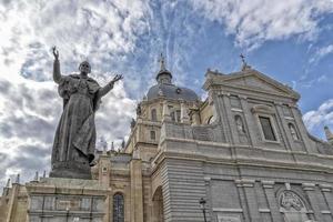 John Paul second pope statue madrid photo