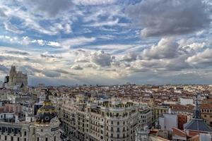 Madrid Spain aerial panorama cityscape photo