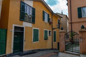 Genova Nervi historical village district houses photo