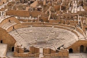 modelo de la ciudad de las ruinas de pompei foto