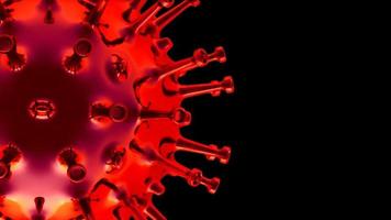 3D Rendering Corona Virus Covid-19 Pandemic photo