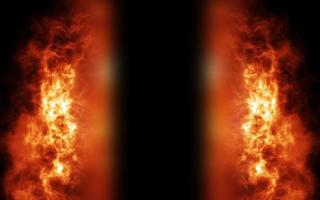 Hot Burning Background Digital Rendering photo