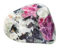 corundum crystal in quartz rock photo