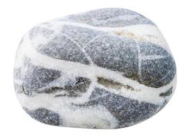 pebble from gneiss rock natural mineral stone photo