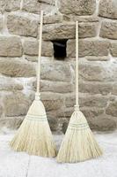 Brooms old in street photo