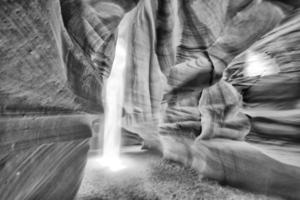 Antelope Canyon b and w view photo