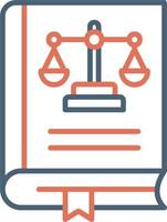 Law Book Vector Icon