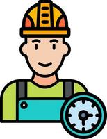 Work Time Vector Icon