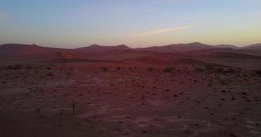 paisagens do a namib deserto, aéreo Visão video