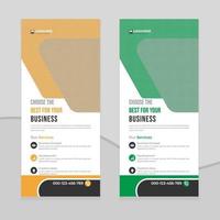 modern Business rack card or dl flyer template Design vector