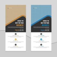 modern Business rack card or dl flyer template Design vector