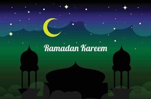 ramadan kareem template background vector