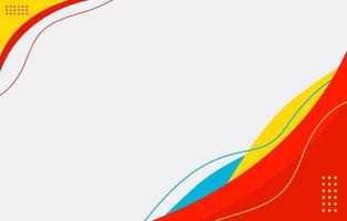 Colorful abstract background with curve and line vector