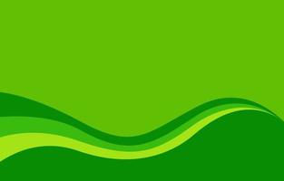 Green waves abstract backgroud vector