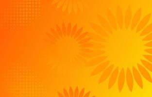 Orange abstract background with motion leaf and halftone effect vector