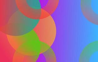 Gradient abstract background with colorful circles vector