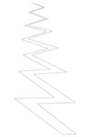Crack. Zigzag cleft. Sketch. Fault line after an earthquake. Damaged surface. Doodle style. vector