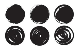 Vector abstract figure design black graphic elements for product design, banners and buttons