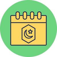 Ramadan Calendar Vector Icon