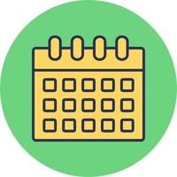 Islamic Calendar Vector Icon