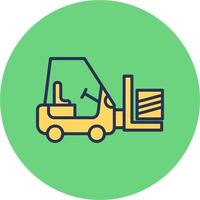 Forklift Vector Icon