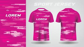 pink shirt soccer football sport jersey template design mockup vector