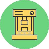 Hydraulic Press Vector Icon