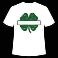 S t. patrick's día camisa impresión plantilla, suerte encantos, irlandesa, todos tiene un pequeño suerte tipografía diseño vector