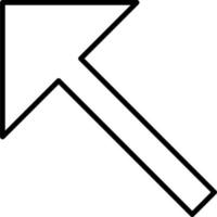 Upper Left Arrow Vector Icon