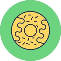 icono de vector de donut