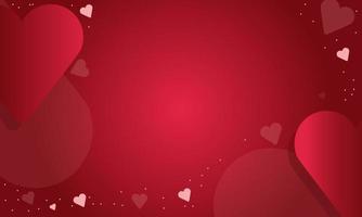 Red Heart Valentine Theme Background Texture Vector