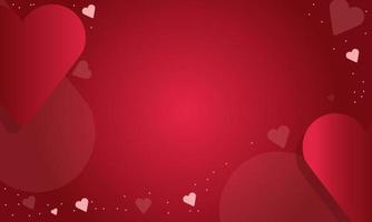 Red Heart Valentine Theme Background Texture Vector