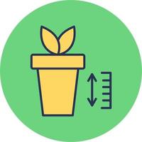 Plant Growth Chart Vector Icon