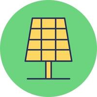 icono de vector de panel solar