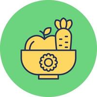 icono de vector de alimentos saludables