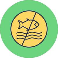 No Fishing Vector Icon