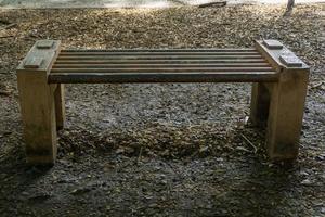 park concrete bench photo