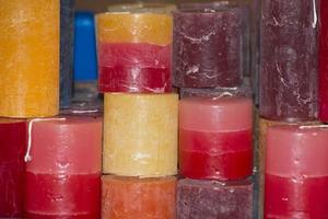 colors candles detail photo