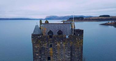 aérien vue de Château harceleur dans Écosse video