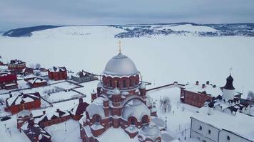 Luftaufnahme der Insel Swijaschsk, Sehenswürdigkeiten Russlands video