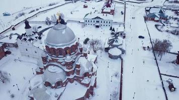 Luftaufnahme der Insel Swijaschsk, Sehenswürdigkeiten Russlands video