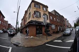 PHILADELPHIA, USA - APRIL 24 2017 - philadelphia little italy district with shops and restaurants photo