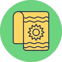 Beach Towel Vector Icon