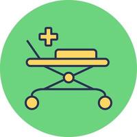 Emergency Medical Stretcher Vector Icon