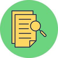 Paper Search Vector Icon