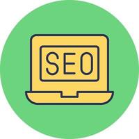 icono de vector de seo