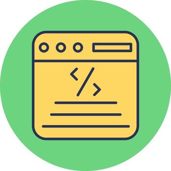 icono de vector de codificación